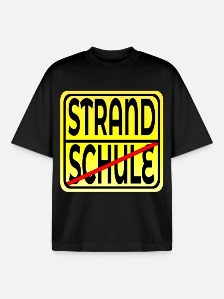 SCHULE ABSCHLUSS FERIENBEGINN - Boxy Heavyweight Unisex Organic T-Shirt von Stanley/Stella - Schwarz