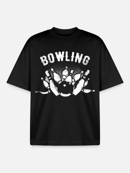 Bowling - Boxy Heavyweight Unisex Organic T-Shirt by Stanley/Stella - black