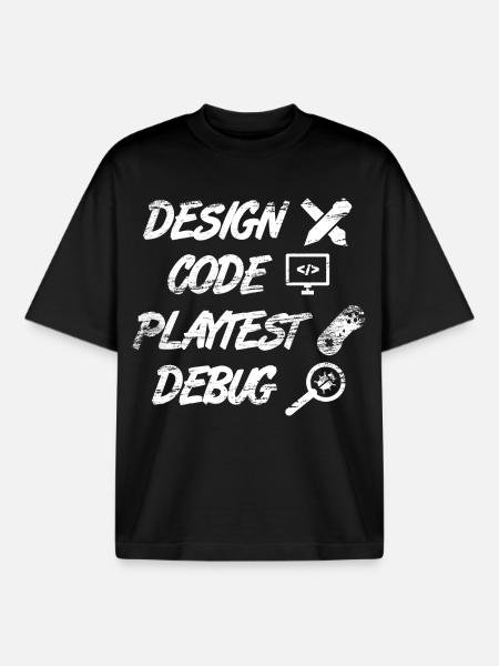 Spieleprogrammierung - Boxy Heavyweight Unisex Organic T-Shirt von Stanley/Stella - Schwarz