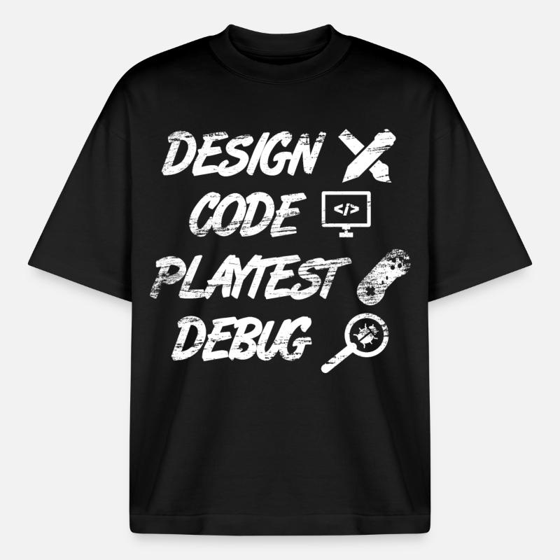 Game Programming - Boxy Heavyweight Unisex Organic T-Shirt by Stanley/Stella - black