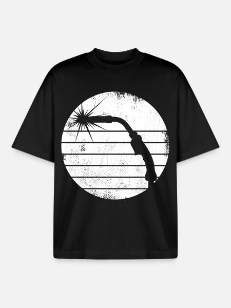 Sketch welding rod - Boxy Heavyweight Unisex Organic T-Shirt by Stanley/Stella - black