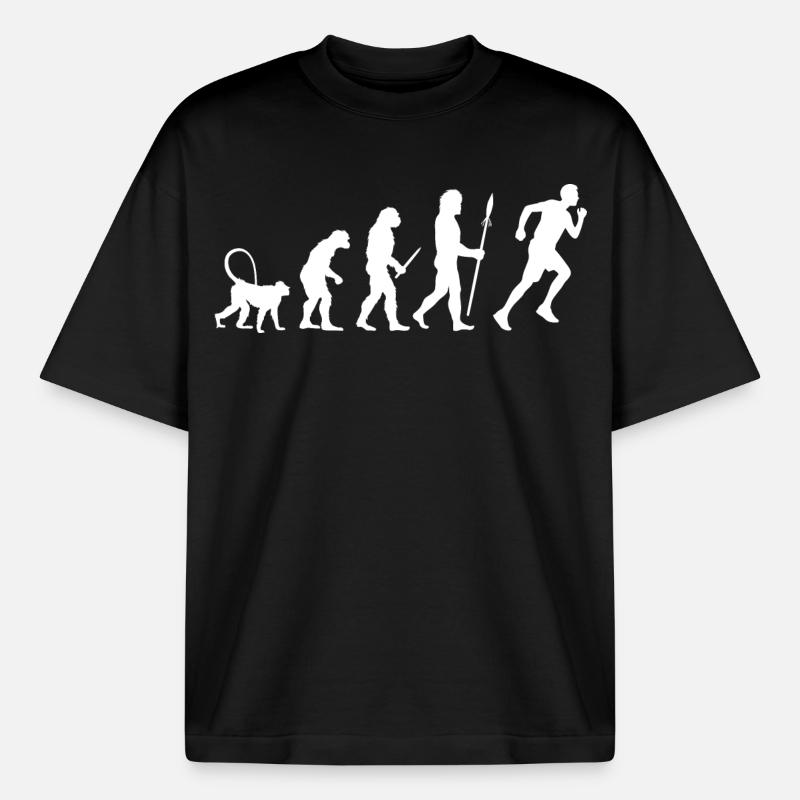 Jogger Evolution - Boxy Heavyweight Unisex Organic T-Shirt von Stanley/Stella - Schwarz