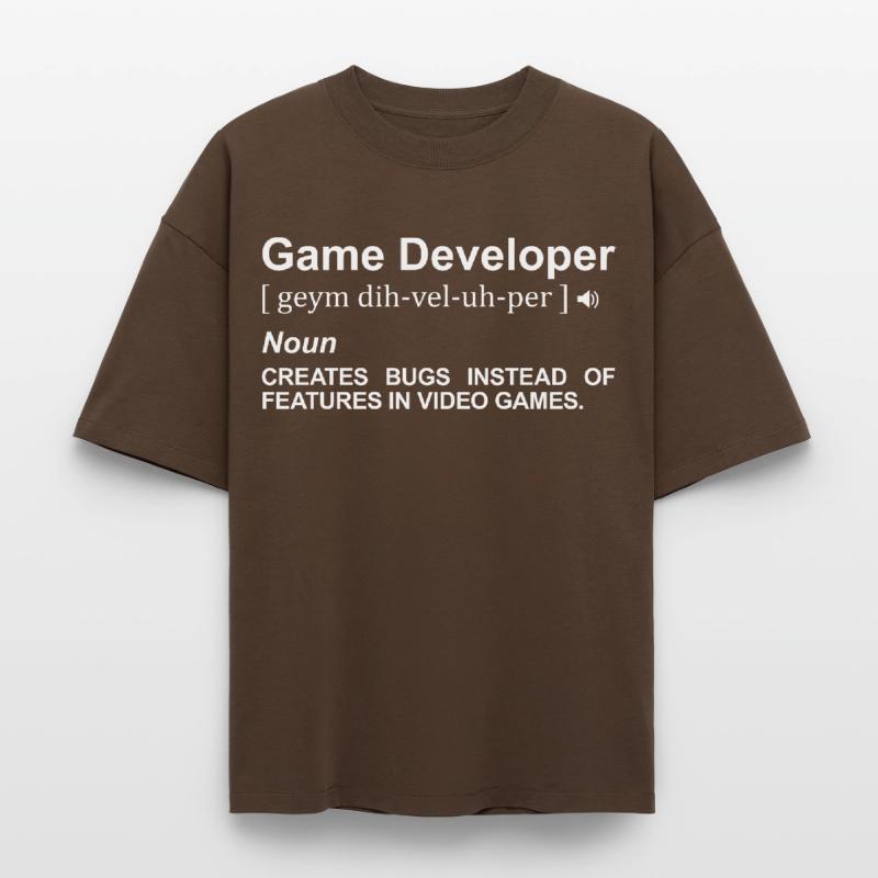 Game Developer Meaning Heavyweight Boxy Unisex T-Shirt by Stanley/Stella