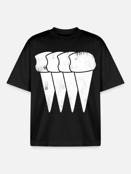 Eiswaffeln - Boxy Heavyweight Unisex Organic T-Shirt von Stanley/Stella - Schwarz