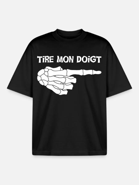 Blague mortelle - T-shirt unisexe boxy épais biologique Stanley/Stella - noir