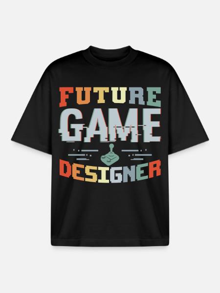 Future Game Developer - Boxy Heavyweight Unisex Organic T-Shirt by Stanley/Stella - black