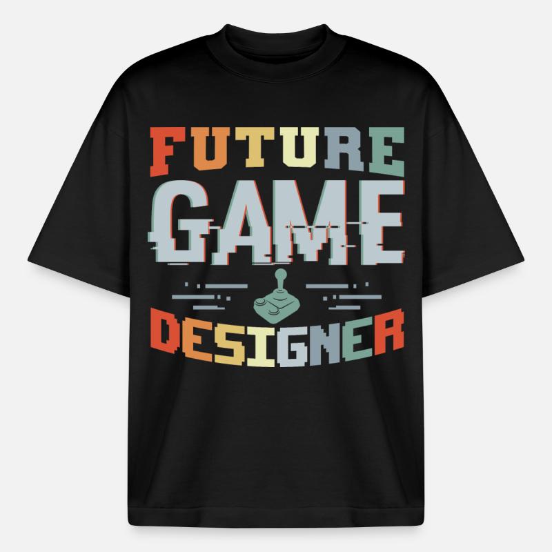 Future Game Developer - Boxy Heavyweight Unisex Organic T-Shirt by Stanley/Stella - black