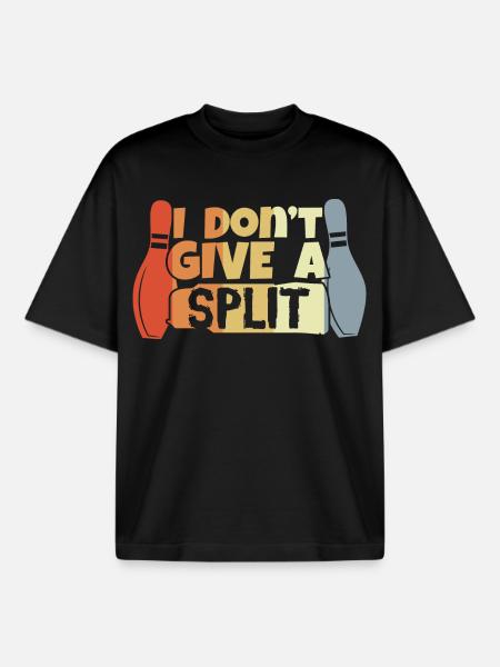 Bowling Spruch - Boxy Heavyweight Unisex Organic T-Shirt von Stanley/Stella - Schwarz