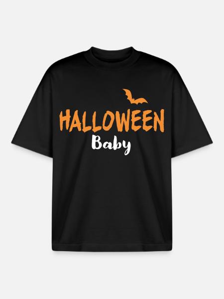 Halloween Baby Kostüm - Boxy Heavyweight Unisex Organic T-Shirt von Stanley/Stella - Schwarz