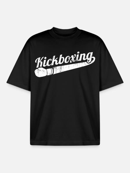Fun Kickboxing - Boxy Heavyweight Unisex Organic T-Shirt by Stanley/Stella - black