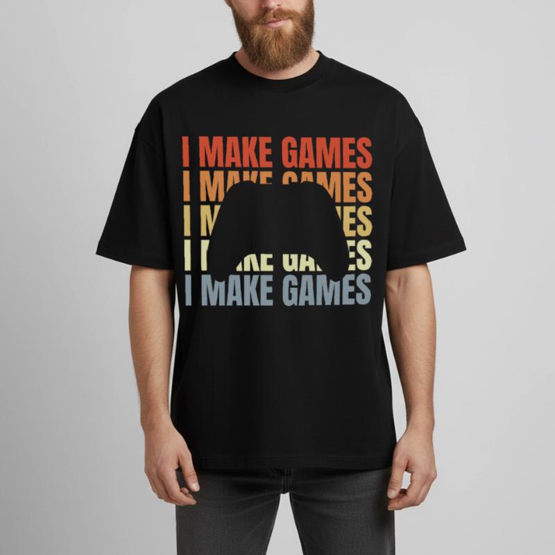 Game Developer Saying Boxy Heavyweight Unisex Organic T-Shirt by Stanley/Stella