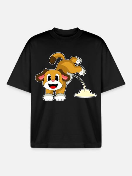 Toilette pour chien - T-shirt unisexe boxy épais biologique Stanley/Stella - noir
