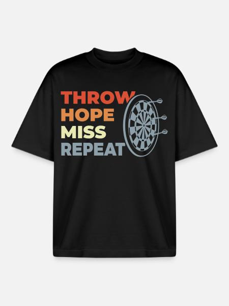 Throw Hope Miss Repeat - Boxy Heavyweight Unisex Organic T-Shirt von Stanley/Stella - Schwarz