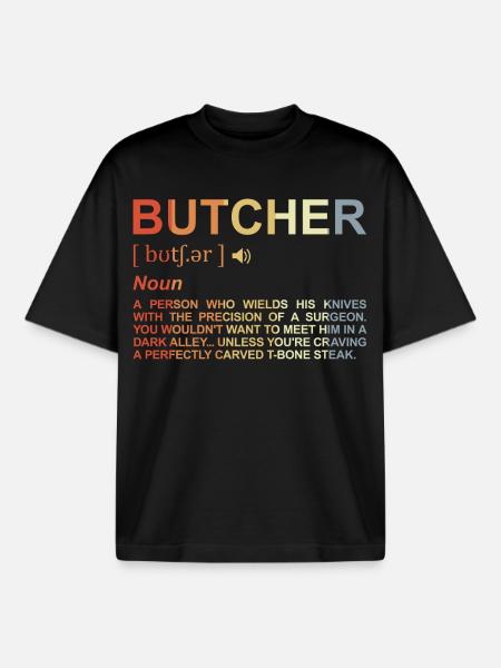 Fleischer Begriff - Boxy Heavyweight Unisex Organic T-Shirt von Stanley/Stella - Schwarz