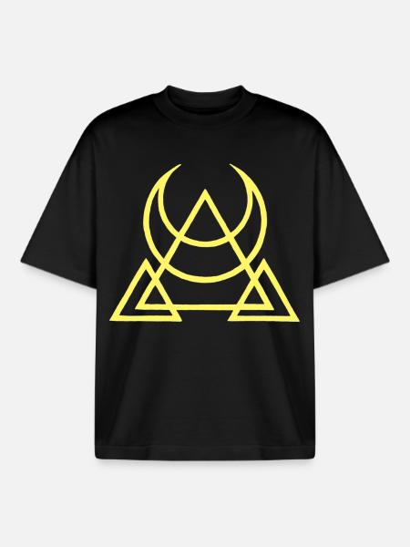 Symbol der ägyptischen Pyramiden - Boxy Heavyweight Unisex Organic T-Shirt von Stanley/Stella - Schwarz
