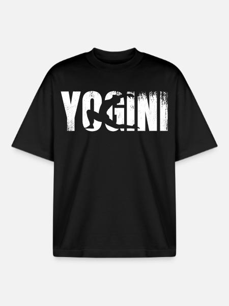 Yogini - Boxy Heavyweight Unisex Organic T-Shirt by Stanley/Stella - black
