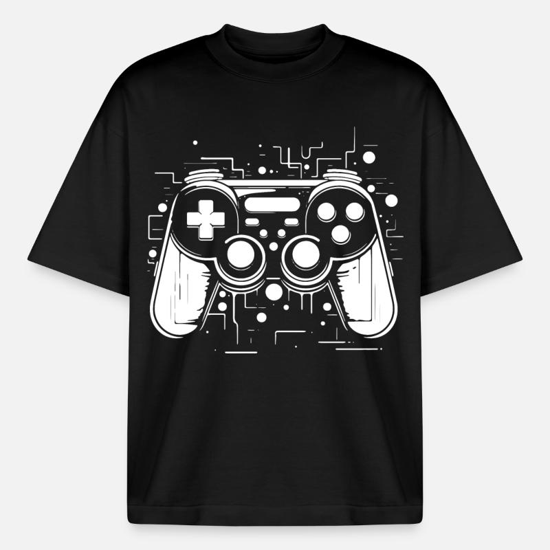 Game Controller - Heavyweight Unisex Boxy T-Shirt von stanley/stella	 - Schwarz