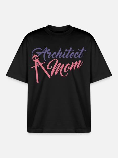 Lustige Architekt Mutter - Boxy Heavyweight Unisex Organic T-Shirt von Stanley/Stella - Schwarz