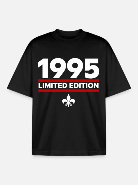 1995 Limited Edition - Boxy Heavyweight Unisex Organic T-Shirt by Stanley/Stella - black