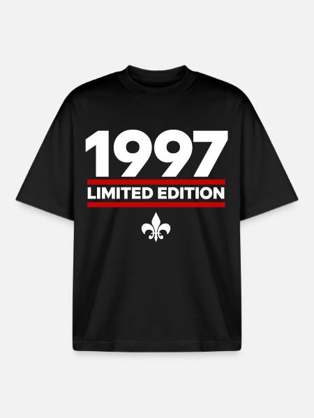 1997 Limited Edition - Boxy Heavyweight Unisex Organic T-Shirt by Stanley/Stella - black