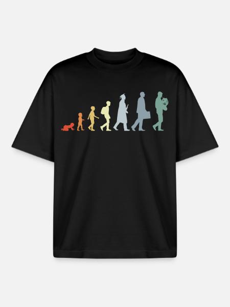 Entwicklung eines Waldhornisten - Boxy Heavyweight Unisex Organic T-Shirt von Stanley/Stella - Schwarz