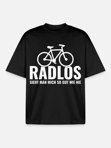 Fahrrad - Boxy Heavyweight Unisex Organic T-Shirt von Stanley/Stella - Schwarz