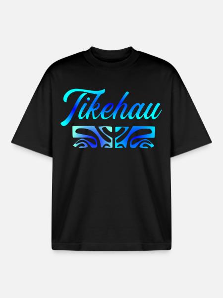 TIKEHAU (lagoon blue) - Boxy Heavyweight Unisex Organic T-Shirt by Stanley/Stella - black