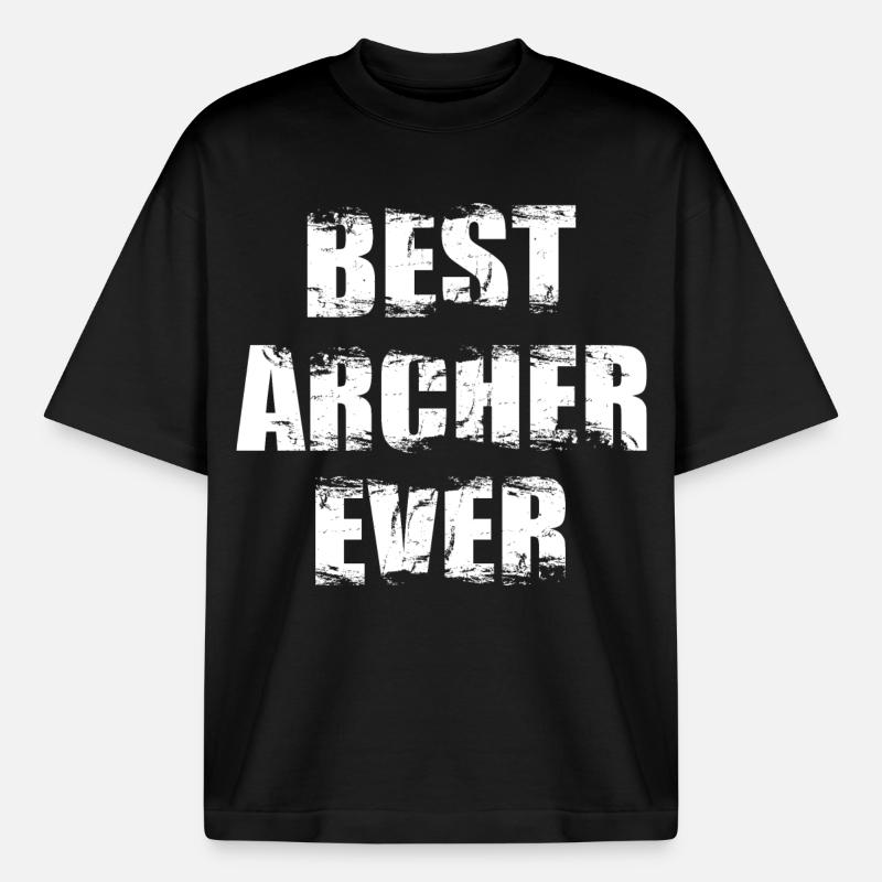 Bester Bogenschütze - Boxy Heavyweight Unisex Organic T-Shirt von Stanley/Stella - Schwarz