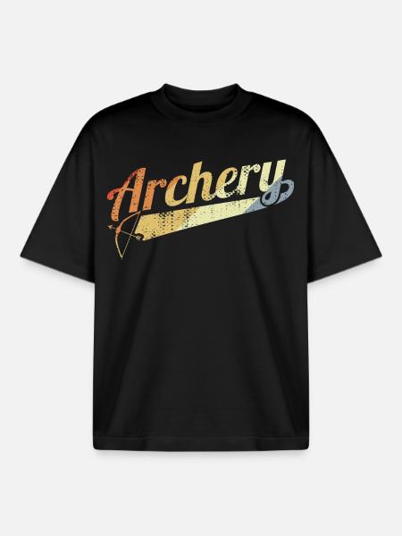 Archery - Boxy Heavyweight Unisex Organic T-Shirt by Stanley/Stella - black