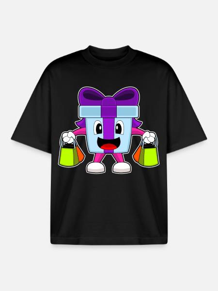 Forfait Achats de Noël - T-shirt unisexe boxy épais biologique Stanley/Stella - noir