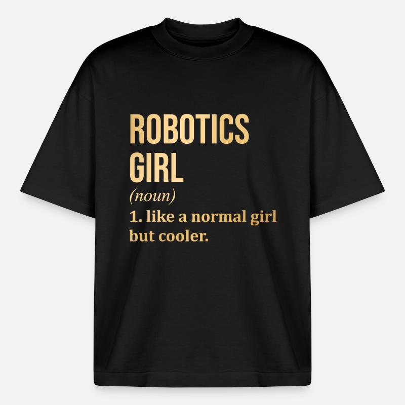 Robotertechnik - Boxy Heavyweight Unisex Organic T-Shirt von Stanley/Stella - Schwarz