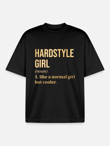 Hardstyle - T-shirt unisexe boxy épais biologique Stanley/Stella - noir