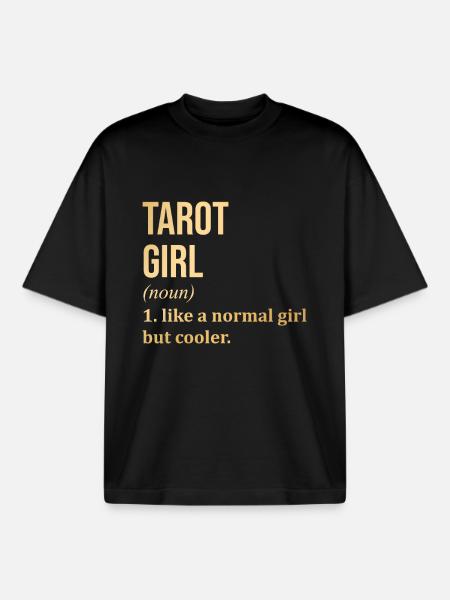 Tarot - Boxy Heavyweight Unisex Organic T-Shirt by Stanley/Stella - black