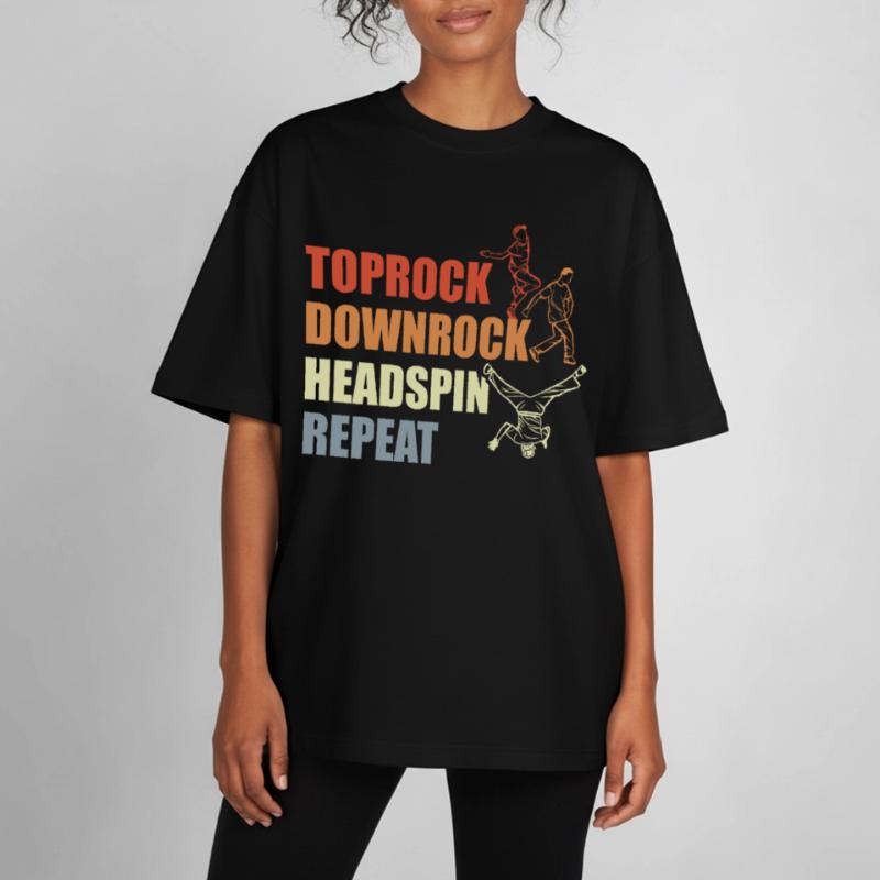 Breakdance Routine T-shirt unisexe boxy épais biologique Stanley/Stella