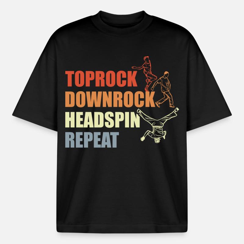 Breakdance Routine - Boxy Heavyweight Unisex Organic T-Shirt von Stanley/Stella - Schwarz