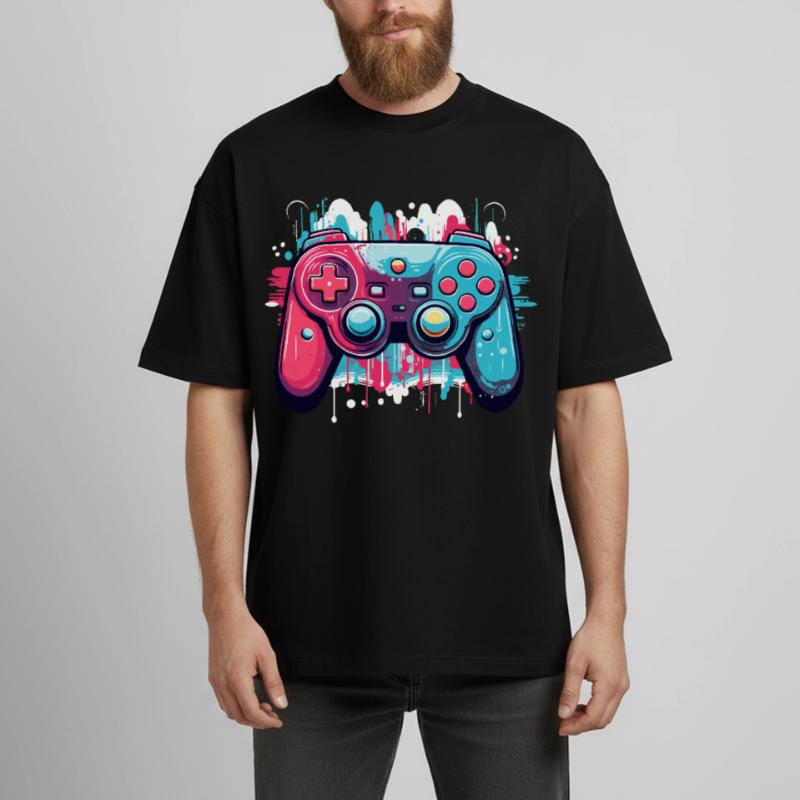 Game Controller Boxy Heavyweight Unisex Organic T-Shirt von Stanley/Stella