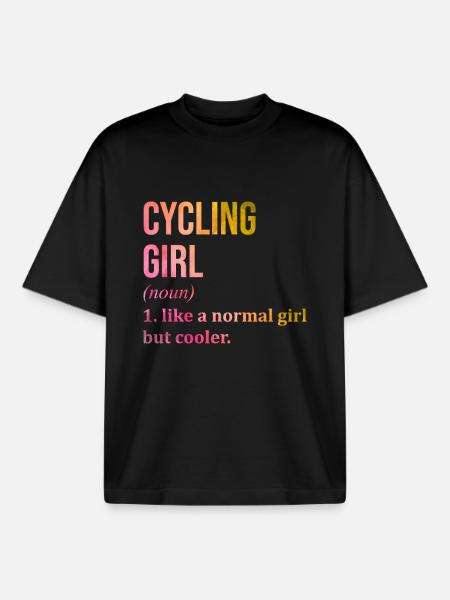 cyclisme - T-shirt unisexe boxy épais biologique Stanley/Stella - noir