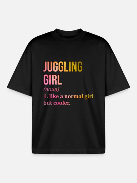 Juggler Juggler Juggler - Boxy Heavyweight Unisex Organic T-Shirt by Stanley/Stella - black