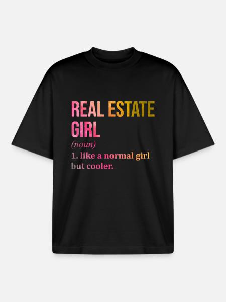 Immobilier Immobilier Immobilier - T-shirt unisexe boxy épais biologique Stanley/Stella - noir