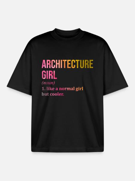 Architecture - Boxy Heavyweight Unisex Organic T-Shirt by Stanley/Stella - black
