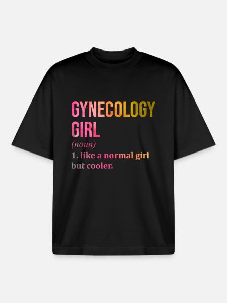 Gynecology Gynecology Gynecology - Boxy Heavyweight Unisex Organic T-Shirt by Stanley/Stella - black