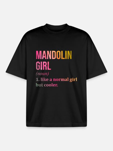 Mandoline - T-shirt unisexe boxy épais biologique Stanley/Stella - noir