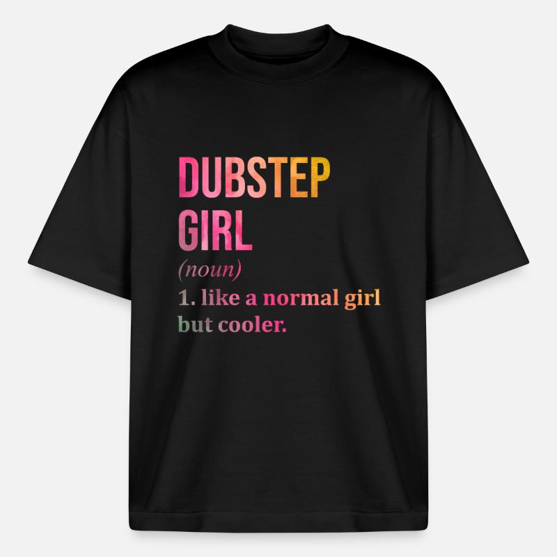 Dubstep - Heavyweight Boxy Unisex T-Shirt by Stanley/Stella - black