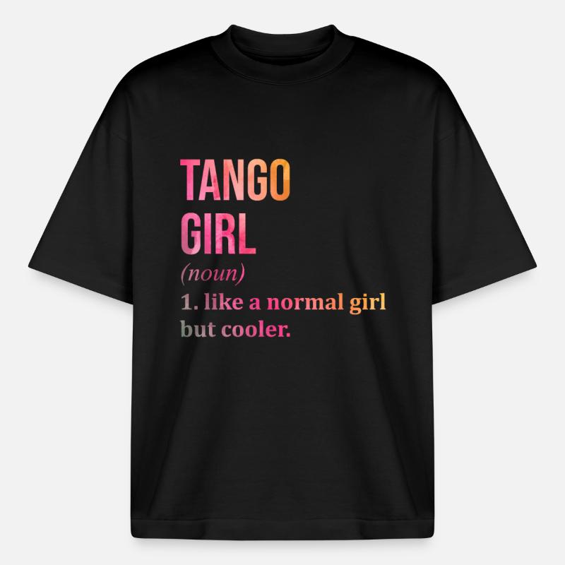 tango - T-shirt unisexe épais coupe boxy Stanley/Stella - noir