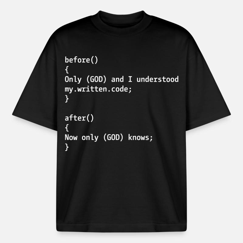 Programmer Joke - Heavyweight Boxy Unisex T-Shirt by Stanley/Stella - black