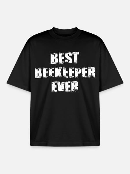 Funny beekeepers - Boxy Heavyweight Unisex Organic T-Shirt by Stanley/Stella - black