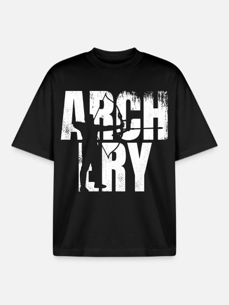 Archery - Boxy Heavyweight Unisex Organic T-Shirt von Stanley/Stella - Schwarz