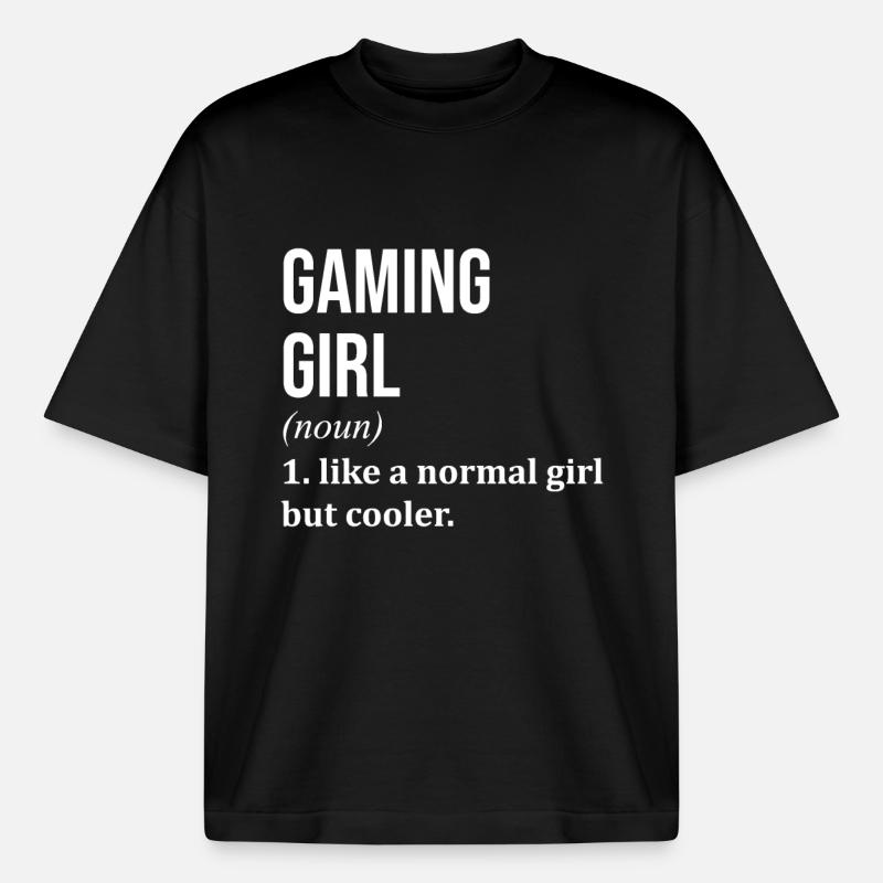 Jeu - T-shirt unisexe épais coupe boxy Stanley/Stella - noir