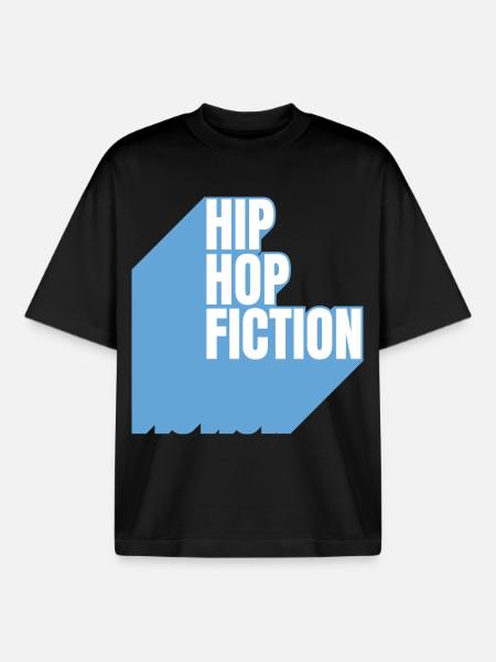Hip Hop Fiction - Boxy Heavyweight Unisex Organic T-Shirt by Stanley/Stella - black
