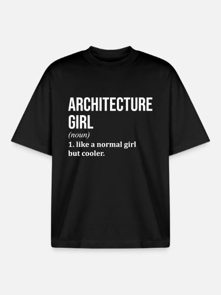 Architect - Boxy Heavyweight Unisex Organic T-Shirt by Stanley/Stella - black
